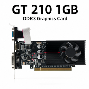 ใหม่ GT 210 <span class=keywords><strong>1GB</strong></span> DDR3 64-bit สำหรับกราฟิกการ์ดพร้อมพัดลมระบายความร้อน/DVI/VGA output DirectX 10สำหรับเดสก์ท็อปพีซี - Product Image 1