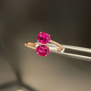 Burma Ruby <b>Ring</b> Sterling Silver Women's Jewelry Rhodium Plated Engagement <b>Ring</b> Gift Her Elegant Fashion February Birthstone - Product Image 1