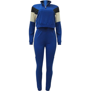 Conjuntos Deportivos Casuales de Invierno para Mujer, Personalizados, de Manga Larga, Estilo Vintage, Transpirables, de Poliéster/Algodón, Tejido de Punto, Corte Regular - Product Image 1