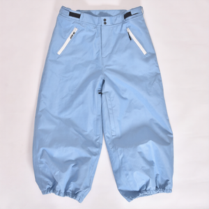 Customized Light Blue Snow Pants with Warm Lining Adjustable Waist Front Fly <b>Belt</b> Loops Ventilation Zipper <b>Elasticated</b> Bottom - Product Image 1