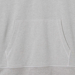 Sweat à capuche à manches longues en molleton de coton pour homme, vêtement de travail, avec broderie de logo personnalisée, séchage rapide, respirant, avec poches, à enfiler - Product Image 4