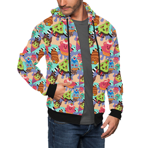 Sudaderas con Cremallera Estampadas Personalizadas al por Mayor para Hombre, Último Diseño en Ropa Masculina, Sudaderas Térmicas con Cremallera Completa Fortleo - Product Image 2