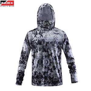 Sudadera Ligera con Capucha para Pesca, Protección UPF 50, Resistente al Viento, Transpirable, de Secado Rápido, Antibacteriana, Anti-UV, 100% Poliéster, Manga Larga, para Actividades al Aire Libre - Product Image 1