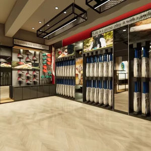 Small Sports Store Interior Design Compact Retail Setup Custom Display Racks Durable Furniture Wall Shelves Product Units - Product Image 6