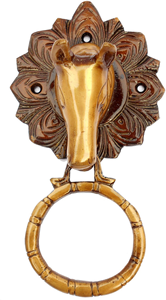 Brass Horse Head <b>Door</b> Knocker, Antique Style <b>Decorative</b> Brass <b>Front</b> <b>Door</b> Knocker Horse Design Metal <b>Door</b> Hardware Home <b>Decor</b> - Product Image 6