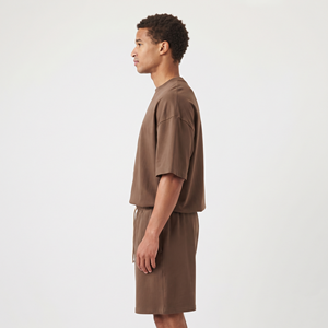 Conjunto de Dos Piezas de Verano para Hombre, Camiseta y Pantalones Cortos Casuales, Traje Deportivo Masculino de Moda con Manga Corta - Product Image 2