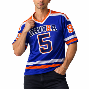 Camiseta de Fútbol Americano de Manga Corta de Malla de Primera Calidad para Hombre, Uniforme de Equipo Transpirable, Nombre y Número Personalizados, Camisetas Deportivas al por Mayor - Product Image 3