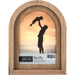 Marco de Fotos Curvo de Madera de Sheesham, Ecológico, Hecho a Mano, 5x7, Decoración de Mesa, Romántico, Vintage, Venta al Por Mayor - Product Image 1