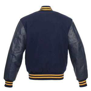Veste de baseball réversible personnalisée avec logo pour hommes et femmes, nouvelle mode, broderie en cuir, rembourrage en coton - Product Image 6