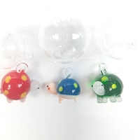 Artisanat en verre de Murano soufflé à la main, motif poisson bulle, collection Chien Keng, prêt pour la célébration - 100% soufflé à la main, coloré, durable et artistique