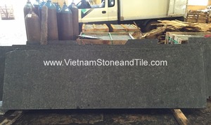 Tùy chỉnh Bazan đánh bóng tráng men tấm đá cẩm thạch khối đá núi lửa tự nhiên gạch đen và xám Bazan tấm - Product Image 3