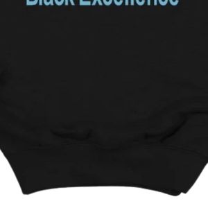 <b>Black</b> Women's Crewneck <b>Sweatshirt</b> with Blue Mothers Jacks and Jills Future Leaders <b>Black</b> Excellence Text Design Everyday - Product Image 6