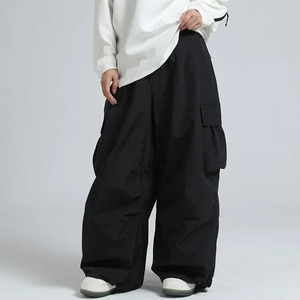 Pantalones Cargo Impermeables Color Rosa para Mujer, Cintura con Cordón, Ropa para Esquí en la Nieve - Product Image 3