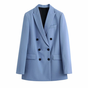 Último Modelo de Trajes Formales de Negocios para Mujer, Ropa de Boda, Conjunto de Dos Piezas, Vestido Casual de Oficina, Pantalón y Chaqueta, Logotipo Personalizado, Botones, Transpirable - Product Image 3