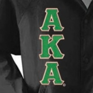 Chaqueta Negra con Letras Griegas Bordadas, Chaqueta Casual de Manga Larga con Botones para Mujer - Product Image 5