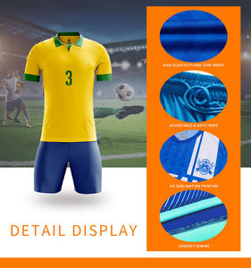 Cheap Mens Soccer Jersey Set Custom Football Uniform Shirt Team Soccer Kit - Product Image 5