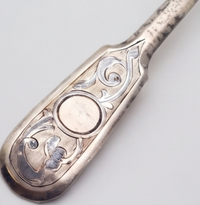Cuillères vintage plaquées argent avec manche gravé, ensemble de cuillères à dîner à long manche, ustensiles en métal durables pour les fêtes - Product Image 3