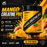 Concentré de protéines de lactosérum Elma Food 1KG Sans sucre ajouté 50 portions Formule de croissance musculaire BCAA Sans OGM Poudre de protéines pour adultes
