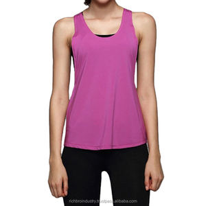 Camisetas sin mangas de algodón y elastano tejidas para mujer, personalizables con marca frontal, antiencogimiento, ecológicas, de secado rápido, transpirables, estilo vintage. - Product Image 4