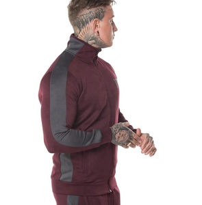 High Quality <b>Men's</b> <b>Turtle</b> <b>Neck</b> Full Front Zipper Tracksuit Set <b>Men's</b> High <b>Neck</b> Side Stripe Sweatsuit Set - Product Image 1