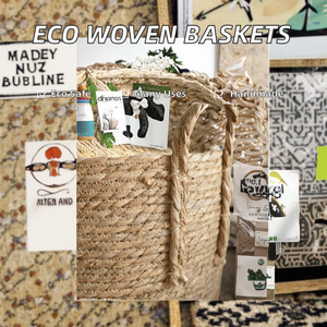 Mejor Precio Vietnam - Macetas y Cestas de Almacenamiento Multifuncionales Hechas a Mano con Tela Tejida Ecológica, Jarrones Plegables - Product Image 1