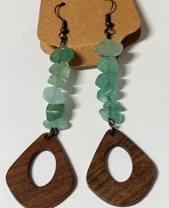 Classic Geometric Wooden Drop Earring For Party Daily Wear Festive Rustic Finished Stylish Women Statement Dangle Loop Jewelry - Product Image 1