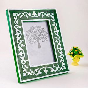 Luxury Handmade Waterproof Eco-Friendly Bone Inlay Customized Photo <b>Frame</b> for Tabletop <b>Wall</b> Display Home Decor Office Hotel - Product Image 4