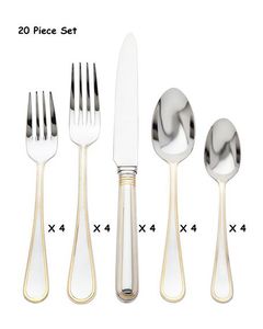 Elegante juego de cubiertos de acero inoxidable resistente para mesa de comedor, cocina, restaurante, hotel, servicio de catering. - Product Image 1