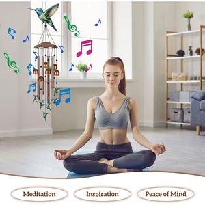 Campanas de Viento Naturales para Decoración de Jardín Exterior, Regalo para Mujeres, Mamá, Abuela - Product Image 2