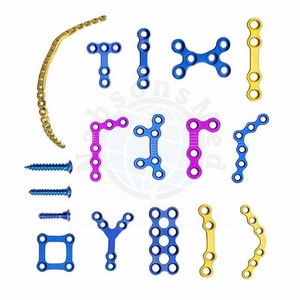 NABSONS MED Juego de Instrumentos Quirúrgicos Ortopédicos Manuales de Acero Inoxidable, Mini Placas de Fijación para Fragmentos Óseos Maxilofaciales, Herramientas de Fijación CE - Product Image 2