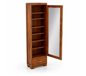 Solid Wood Ultra-<b>Slim</b> <b>Mirror</b> Cabinet | 72 Inch Full Length <b>Mirror</b> Jewelry Armoire | Wholesale Bedroom Furniture - Product Image 6