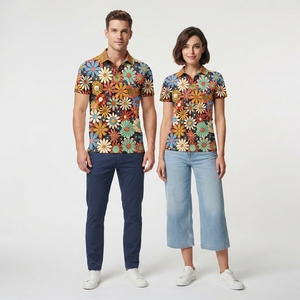 เสื้อยืดคุณภาพสูง ทรงสปอร์ต แขนสั้น ผลิตจากโพลีเอสเตอร์ 100% สกรีนลายแบบซับลิเมชั่น เสื้อโปโลชายแบบเรียบ สำหรับโปรโมชั่นหรือเล่นกอล์ฟ - Product Image 3