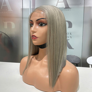 Vietnamese Hair Extensions Machine Double Weft High Quality <b>Wig</b> Hair Weaving <b>Grey</b> Colors Suitable - Product Image 6