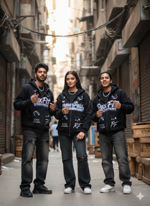 Sudaderas con Pedrería Personalizadas de Alta Calidad, Sudaderas Unisex con Cremallera, Hombros Caídos, Logotipo Bordado con Apliques, las Más Demandadas por los Clientes - Product Image 2