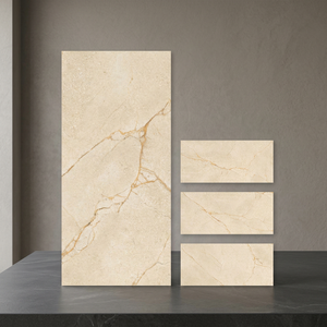 Evar Gold 600x1200mm Azulejos tallados en porcelana Agarre de piedra Luminoso 60x120cm Azulejos para sala de baño al aire libre 20mm Popular Argelia - Product Image 2