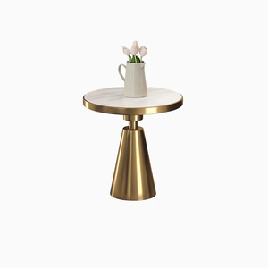 Barware Nordic <b>Side</b> <b>Table</b> Modern Furniture Marble Top <b>with</b> Round Shape Corner <b>Table</b> Cabinet for Living Room, <b>Drawing</b> Room - Product Image 2