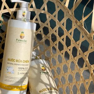 Fuwa3e Liquide à vaisselle parfumé à l'ananas certifié ISO HACCP de haute qualité Détergent naturel écologique 500ml 80% +. - Product Image 6