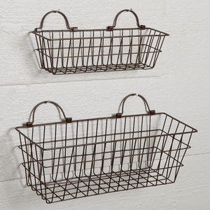 Cesta Colgante de Pared de Hierro de Diseño Personalizado para Venta al por Mayor, Decoración del Hogar, Accesorios de Jardín y Colección de Regalos - Product Image 5