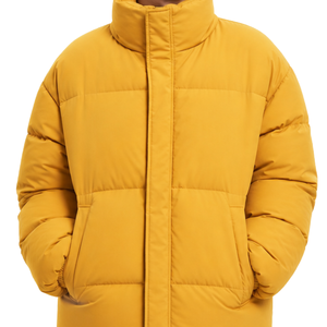Custom Logo Winter Warm Men Puffer Jacket Wholesale Windproof Stand Collar Plain <b>Bubble</b> <b>Coat</b> For Men - Product Image 2