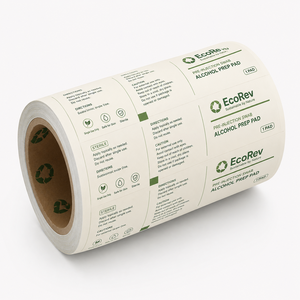 Tampon de préparation en aluminium découpé à la forme, de qualité alimentaire supérieure, pour alcool, emballage durable en feuille métallique - Product Image 3