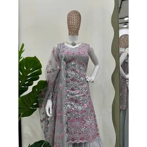 Fil et séquence de travail Ensemble haut-bas pour les soirées Robe élégante - Product Image 2