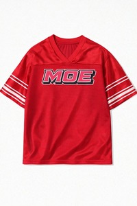 Jersey Deportivo Personalizado Rojo de Malla, Unisex, Estilo Retro, Streetwear, 100% Poliéster, Proveedor Mayorista, Jersey de Fútbol Americano - Product Image 4