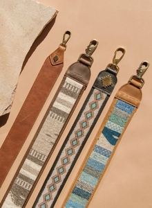 Sangle de sac bohème perlée faite à la main, motif tribal, accessoire de sac à bandoulière réglable - Product Image 1