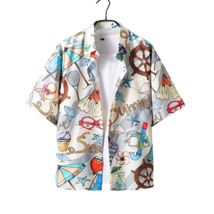 Camisas de la isla a juego para la familia, ropa informal de verano para vacaciones hawaianas - Product Image 5