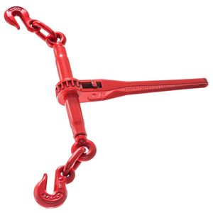 Fibbie a cricchetto a catena da 5/16 3/8, capacità 6600 libbre, strumento per il trasporto di carichi con impugnatura in alluminio e denti in acciaio - Product Image 5