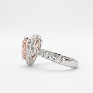 Women's Heart & Round Lab Grown Diamond Ring | 5 CT Center Diamond - Product Image 2