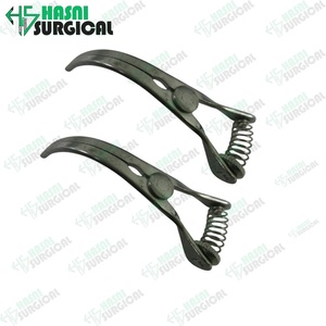Abrazaderas de Bulldog Debakey de llegada de alta calidad, abrazadera de Bulldog quirúrgica de etiqueta privada curvada de acero inoxidable de Hasni Surgiical - Product Image 6