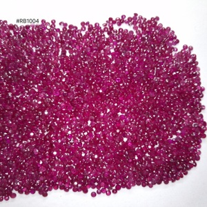 ทับทิมพม่าทรงกลม ขนาด 2.5–3.00 มม. น้ำหนัก 477.54 กะรัต (ล็อต) พลอยหลวม สีเข้มเกรด 3A เหมาะสำหรับทำสร้อยคอและแหวน - Product Image 3