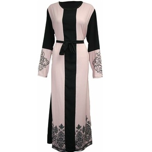 Nouvelle arrivée : Abaya pour femmes à manches longues, Jubba marocaine, Abaya respirante, impression de sequins, Hijab Abayas avec logo personnalisé - Product Image 4