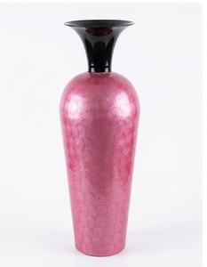 Metal Fancy Enamel Decorative Floor <b>Vase</b> Large <b>Unique</b> Tall Floor Pot Modern Smart Collection Flower <b>Vases</b> Home Art Decor <b>Vases</b> - Product Image 3